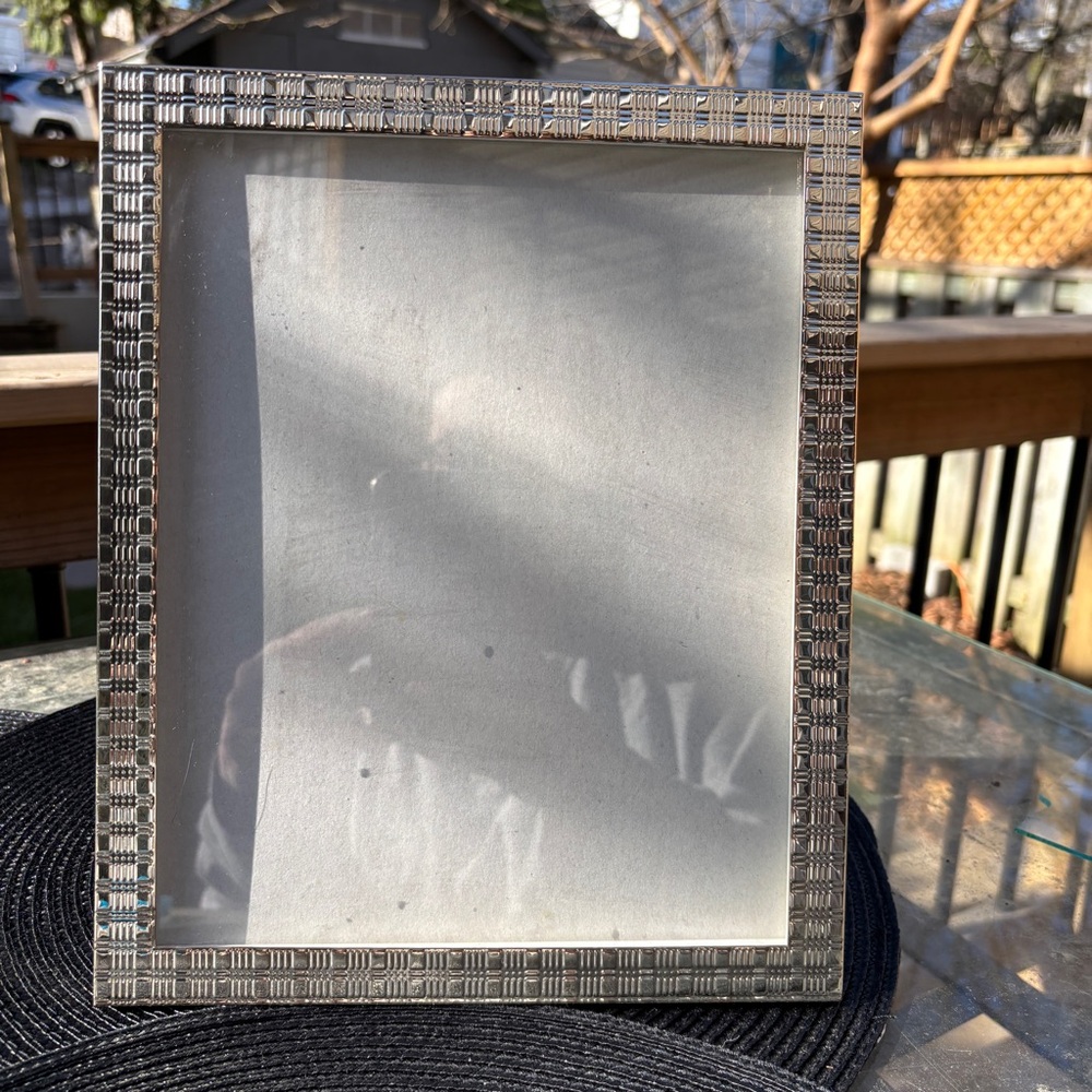 Bowring Audrey Silver Tone Textured 9x11” Photo Frame